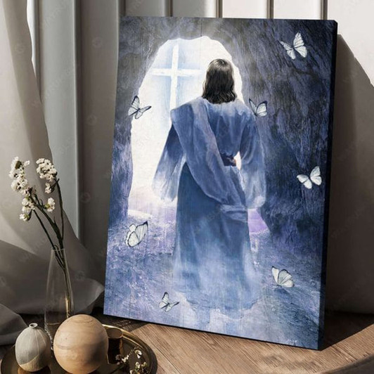 Jesus Poster, God Decor, Butterfly Poster Poster and Canvas