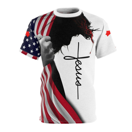 God Says You Are Strong Chosen American Flag Jesus All Over Printed Shirts