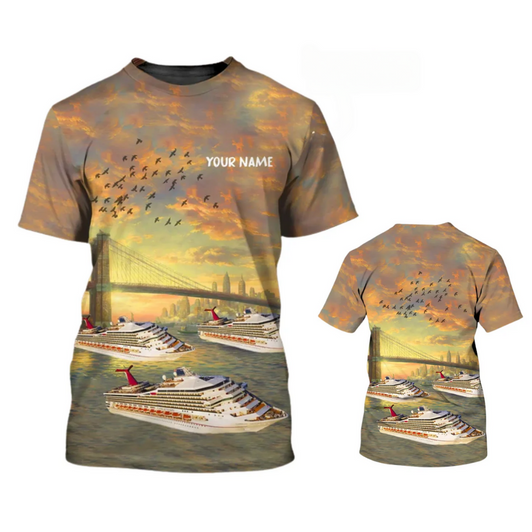 Custom Personalized 3D All Over Printed Cruise Tshirts, Cruise T Shirt Designs, Cruise Lover Gift