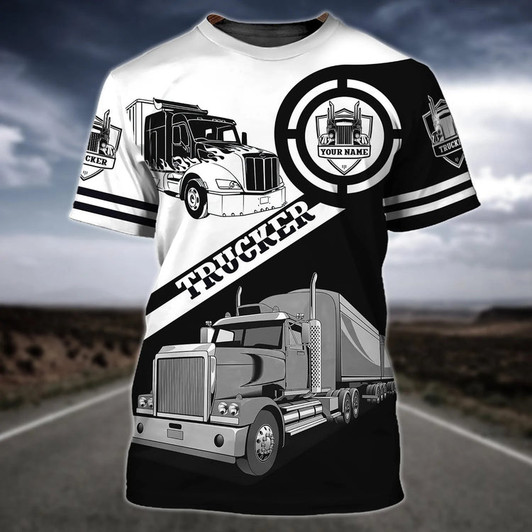 Custom Personalized Name Truck Driver Shirt Trucker Driving Team Uniform Shirts