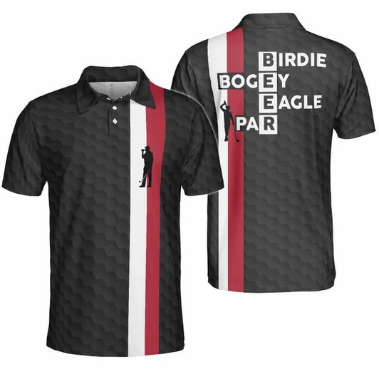 Custom Golf Beer Birdie Bogey Eagle Par Polo Shirt For Men, Tropical Golf Shirt For Men Coolspod