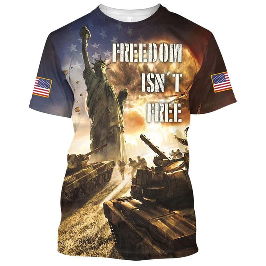 3D Veteran Shirt For Man And Woman, Freedom Isn'T Free, Independence Day Hoodie Hawaii Shirt, Veteran Gifts