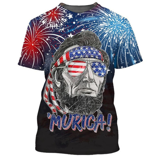 3D All Over Print Cool American Murica Shirt, Independence Day Usa Aloha Beach Shirt, 4Th Of July Hoodie Full Print