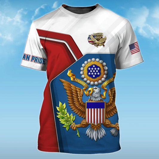 Usa American Pride 3D Full Print Hawaiian Shirts For Men And Woman, Independence'S Day 3D Zip Hoodie, Eagle Us Flag Shirt
