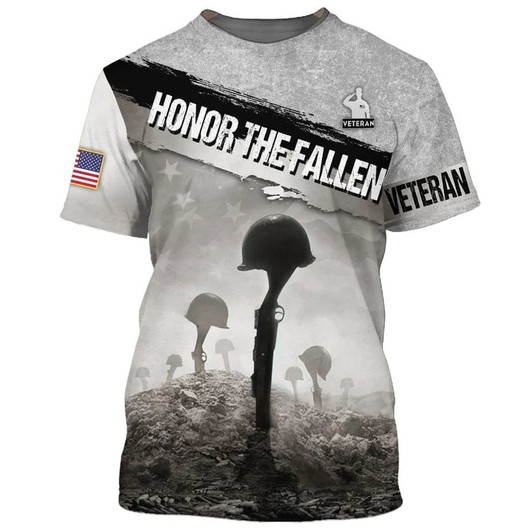Honor The Fallen 3D Hawaiian Shirt For Veteran, To My Dad Veteran Gifts, To Veteran, Veteran Day Gift