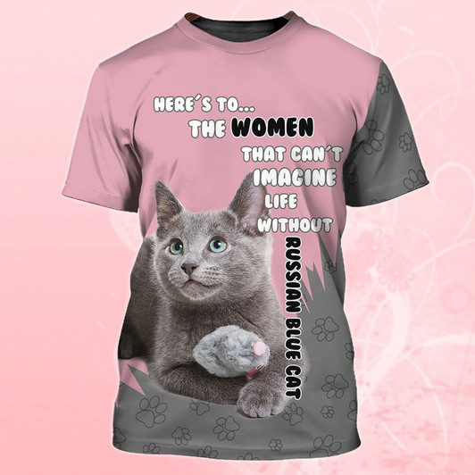 Russian Blue Cat T-Shirt
