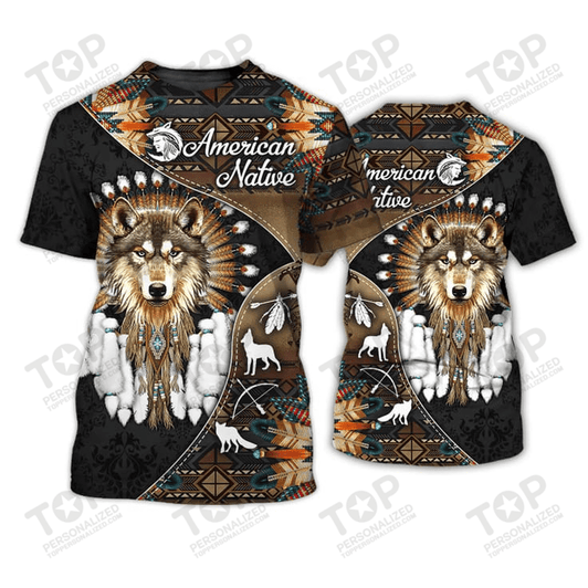 Native American Wolf T-Shirt