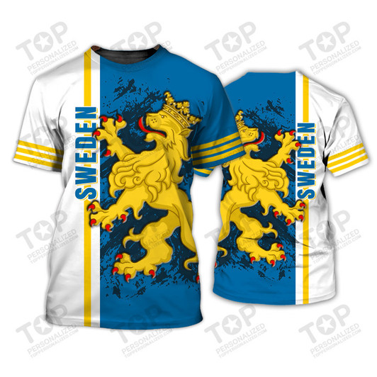 Sweden v11Sweden 3D All Over Print  Tshirt