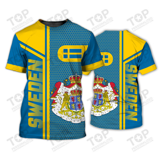 Sweden v14  Sweden 3D All Over Print  Tshirt