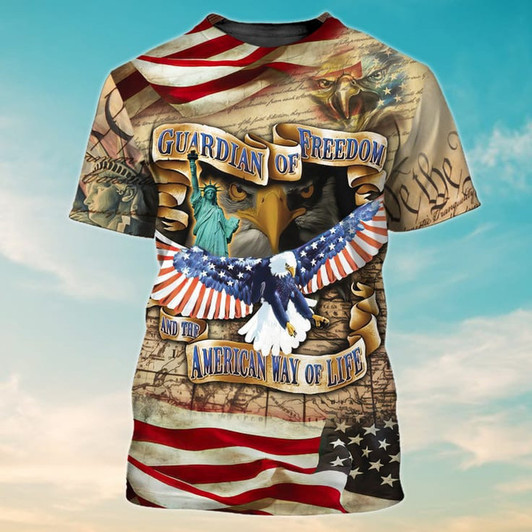 Eagle Flag 3D All Over Print  Tshirt