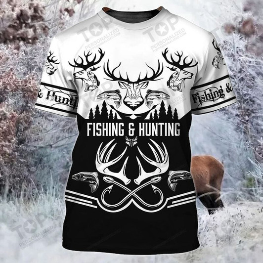 Full Print - Fishing 3D  Tshirt