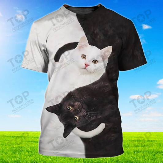 Cat White&Black 3d Full Print