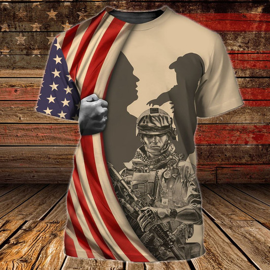Veteran Grandpa 3d tshirt