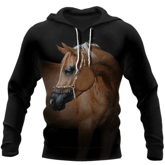 FUNSTUFFPRINT Beautiful White Horse  3D Hoodie and Zip Hoodie