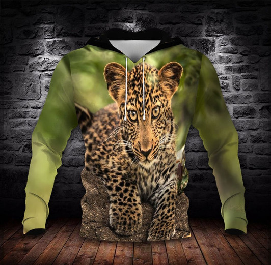 FUNSTUFFPRINT Leopard Unisex 3D Hoodie and Zip Hoodie