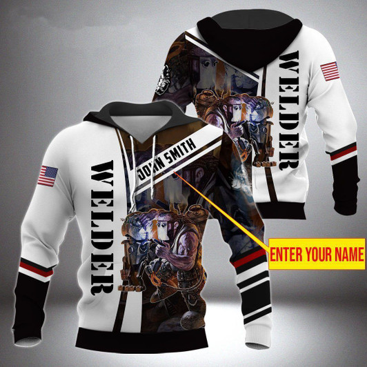 FUNSTUFFPRINT Custom Welder 3D Hoodie and Zip Hoodie