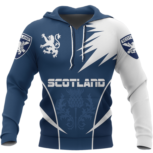 FUNSTUFFPRINT Scotland Cottish Rampant Lion 3D Hoodie and Zip Hoodie