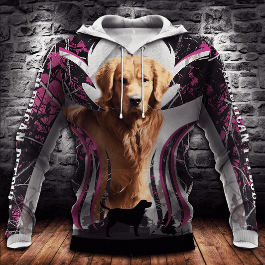 FUNSTUFFPRINT Golden Retriever Golden Retriever 3D Hoodie and Zip Hoodie