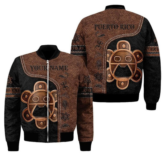 FUNSTUFFPRINT Customize Name Puerto Rico Bomber Jacket For Men And Women 3D Bomber Jacket S3BJ-10024