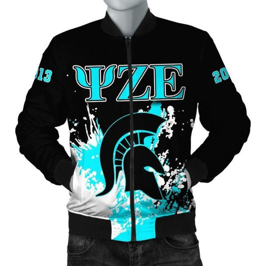 FUNSTUFFPRINT Africa Zone Jacket – Psi Zeta Epsilon Bomber Jacket – Spaint Style J8 Bomber Jacket 3D Bomber Jacket