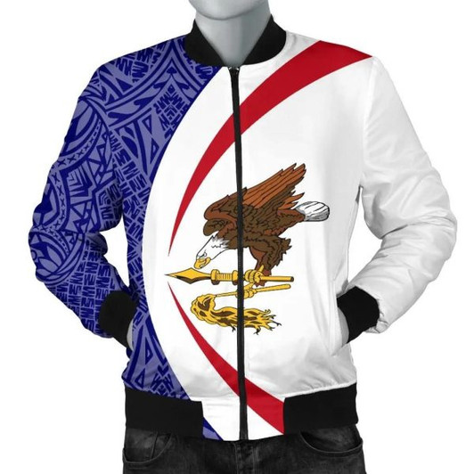 FUNSTUFFPRINT American Samoa Men’s Bomber Jacket – Circle Style 01 J4 Bomber Jacket 3D Bomber Jacket