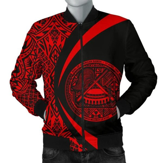 FUNSTUFFPRINT American Samoa Men’s Bomber Jacket – Circle Style 05 J4 Bomber Jacket 3D Bomber Jacket