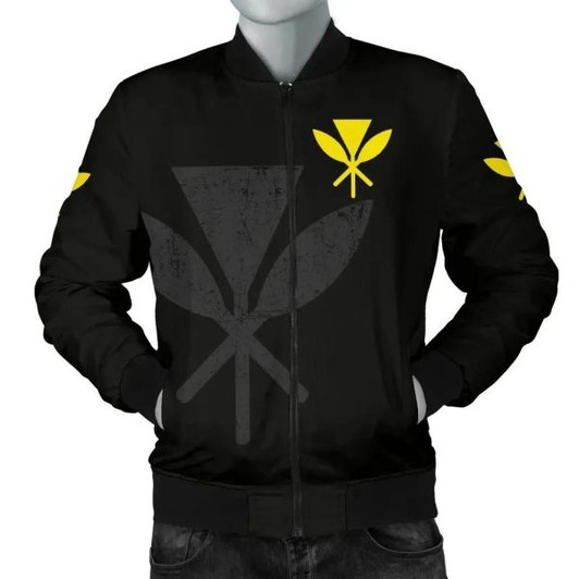 FUNSTUFFPRINT Bomber Jacket (Hawaiian) Kanaka Maoli A7 Bomber Jacket 3D Bomber Jacket