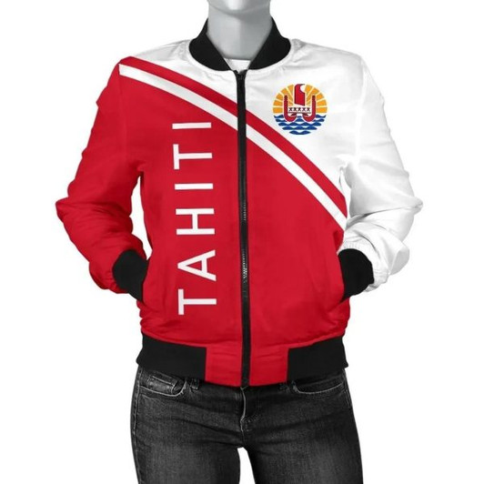 FUNSTUFFPRINT Bomber Jacket Tahiti – Curve Version  3D Bomber Jacket