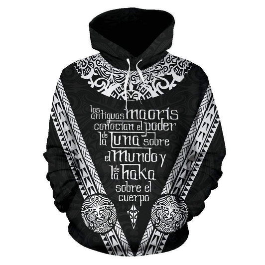FUNSTUFFPRINT  Los Maoris Haka With Moko  3D Hoodie and Zip Hoodie