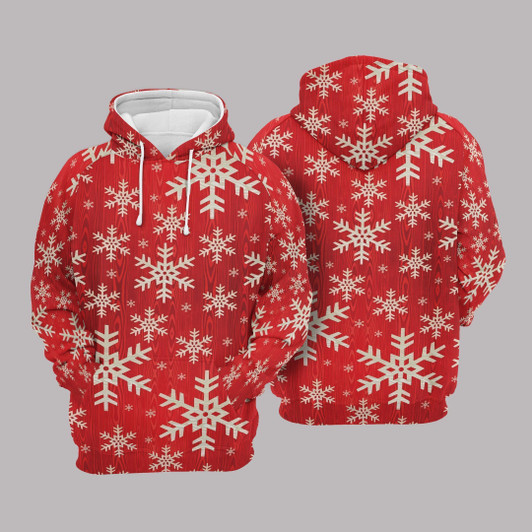 FUNSTUFFPRINT Snowflakes   3D Hoodie and Zip Hoodie
