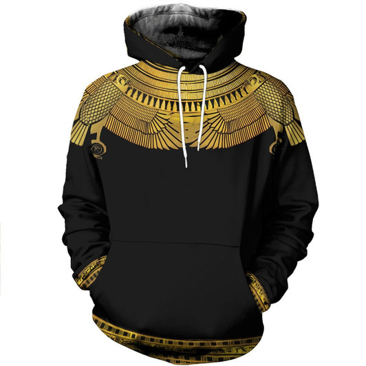 FUNSTUFFPRINT  Horus Egyptian God Oaiy  3D Hoodie and Zip Hoodie