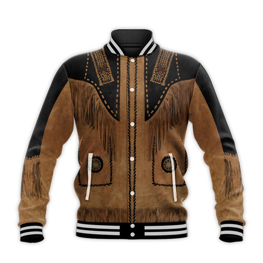 FUNSTUFFPRINT Cowboy Jacket Cosplay 3D Over Printed Unisex 3D Baseball Jacket S3VJ-10001