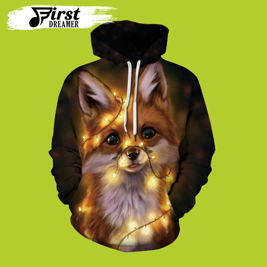 FUNSTUFFPRINT Cute Dog Christmas All Over Printed Unisex  3D Hoodie and Zip Hoodie