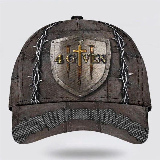 FUNSTUFFPRINT 1 Cross 3 Nails 4given Baseball Cap - Christian Hats for Men and Women