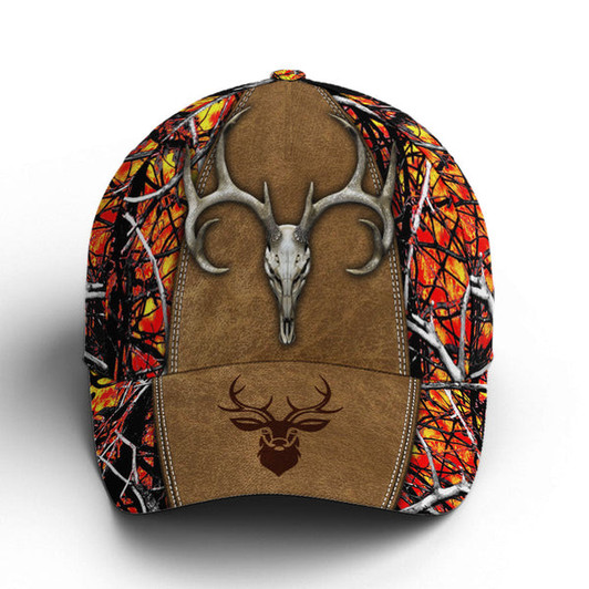 FUNSTUFFPRINT Custom Hunting Camouflage Multicolor Deer Logo Baseball Cap