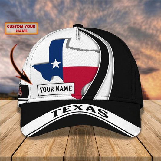FUNSTUFFPRINT Custom 3D All Over Print Texas Roots Cap Hat - Eagle Texas Classic Cap - Baseball Texas Caps-SBC-10193