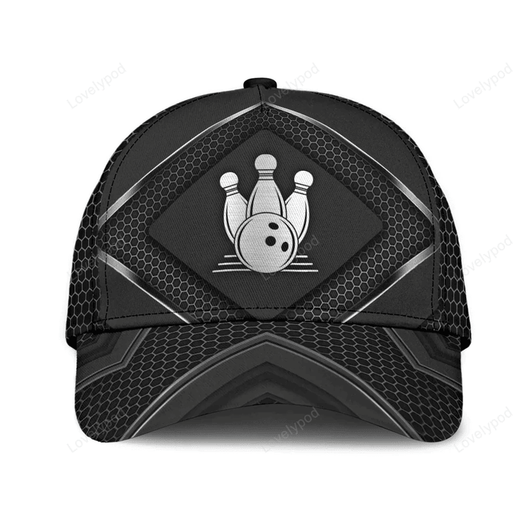 FUNSTUFFPRINT Bowling Classic Cap, Gift for Bowling Lovers, Bowling Players