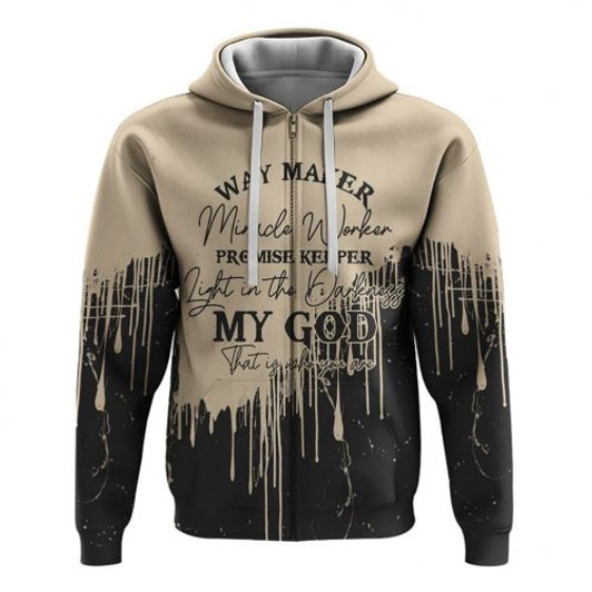 FUNSTUFFPRINT Hoodie Way Maker Miracle Worker My God That Is Who You Are 3D Hoodie and Zip Hoodie