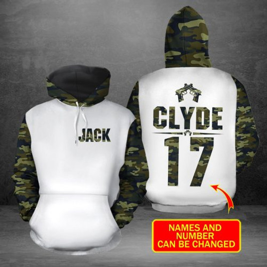 FUNSTUFFPRINT  Personalized Couple 3D Hoodie She Keeps Me Wild He Keeps Me Safe Brown 3D Hoodie and Zip Hoodie