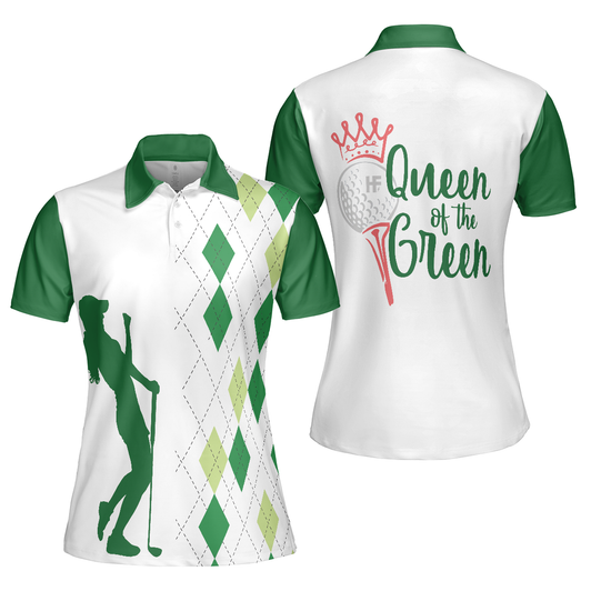 Queen Of The Green Short Sleeve Women Polo Shirt