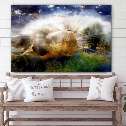 Risen Canvas Pictures - Easter Canvas - Christian Canvas Wall Art