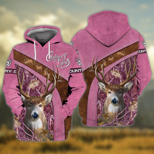 FUNSTUFFPRINT Country Girl  3D Hoodie and Zip Hoodie