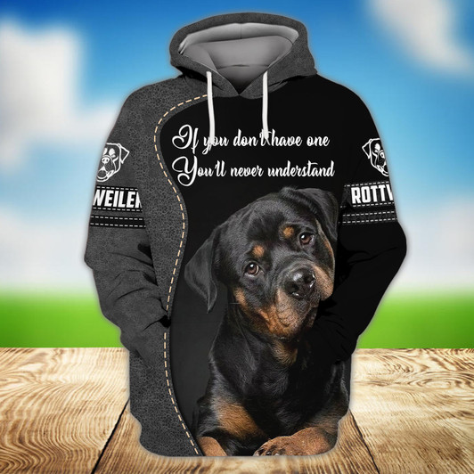 FUNSTUFFPRINT Rottweiler    3D Hoodie and Zip Hoodie