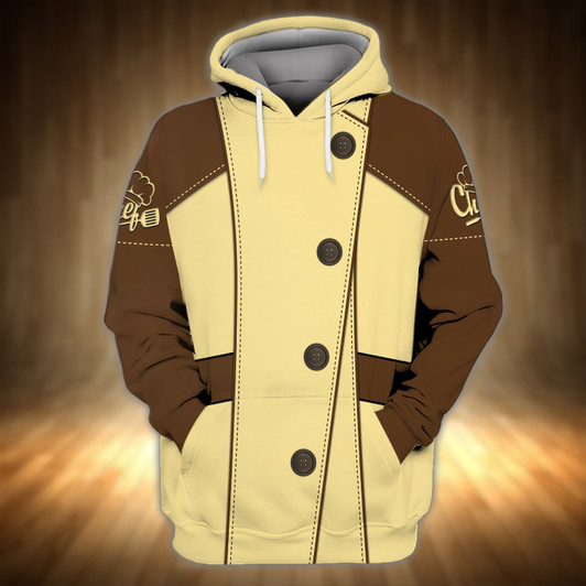 FUNSTUFFPRINT Chef Cook 3D Hoodie and Zip Hoodie