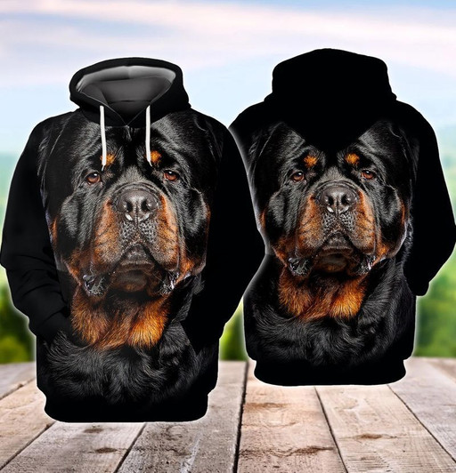 FUNSTUFFPRINT Rottweiler  3D Hoodie and Zip Hoodie