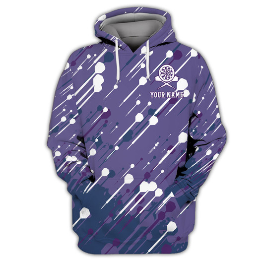 FUNSTUFFPRINT Personalized Name Darts Team, Just The Tip  3D Hoodie and Zip Hoodie