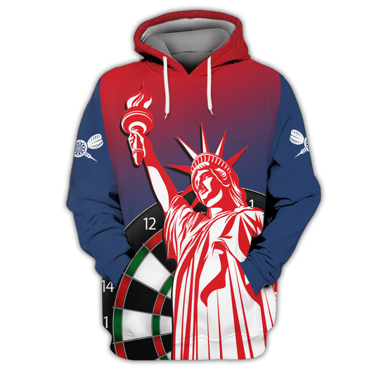 FUNSTUFFPRINT Dart USA 3D Hoodie and Zip Hoodie