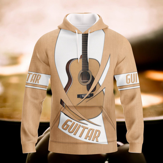 FUNSTUFFPRINT Guitar Full Print  3D Hoodie and Zip Hoodie