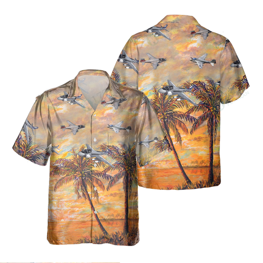 A-6 Intruder Pocket Hawaiian Shirt, Hawaiian Shirt for Men Dad Veteran, Patriot Day