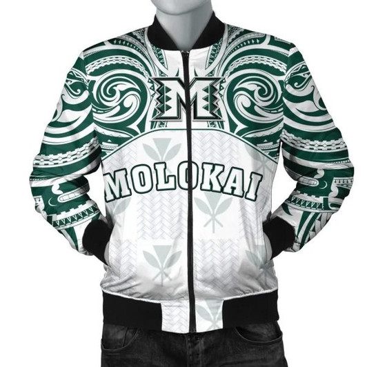FUNSTUFFPRINTI Kanaka Molokai High School Men’s Bomber Jacket bDemodern Style AH JH Bomber Jacket